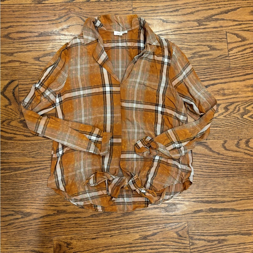 Flannel Tie Shirt